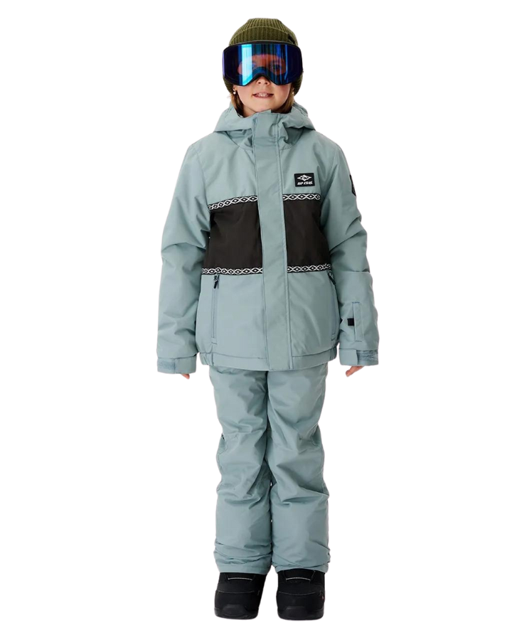 Rip Curl Olly Snow Jacket Kids - Mineral Blue - 2023 Snow Jackets - Trojan Wake Ski Snow