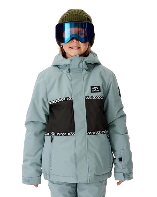 Rip Curl Olly Snow Jacket Kids - Mineral Blue - 2023 Snow Jackets - Trojan Wake Ski Snow