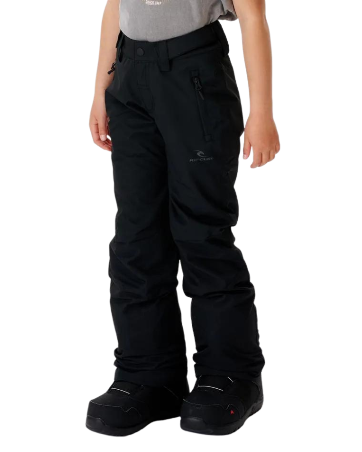 Rip Curl Olly Snow Pants Kids 10K  - Jet Black - 2023 Snow Pants - Trojan Wake Ski Snow