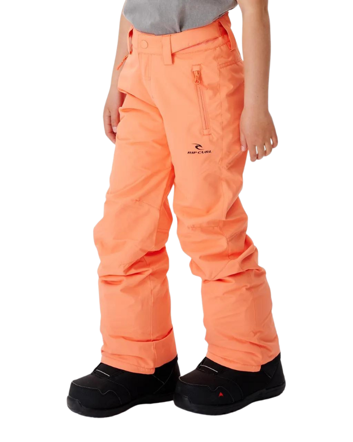 Rip Curl Olly Snow Pants Kids 10K  - Salmon  - 2023 Snow Pants - Trojan Wake Ski Snow