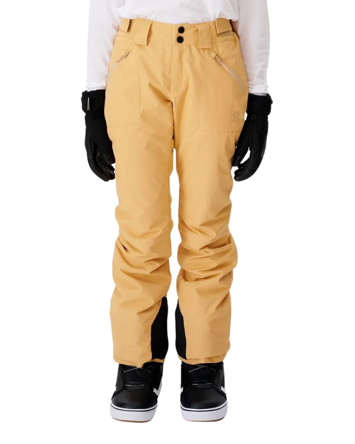 Rip Curl Rider High Waist Pant Women's 10K/10K - Sand - 2023 Snow Pants - Trojan Wake Ski Snow