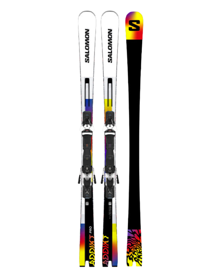 Salomon Addikt Pro Unisex Snow Skis (& Z12 GW Bindings) - Race Blue / White - 2024 Snow Skis - Mens - SnowSkiersWarehouse