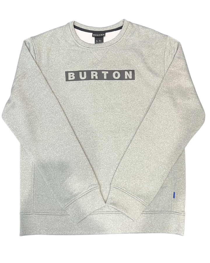 Burton Oak Crewneck Pullover - Gray Heather - 2023 Hoodies & Sweatshirts - Trojan Wake Ski Snow