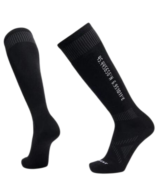 Le Bent Core Targeted Cushion Snow Socks - Black - 2023 Socks - Trojan Wake Ski Snow