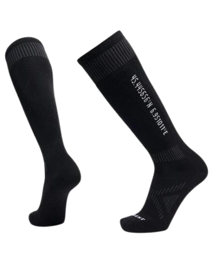 Le Bent Core Targeted Cushion Snow Socks - Black - 2023 Socks - Trojan Wake Ski Snow