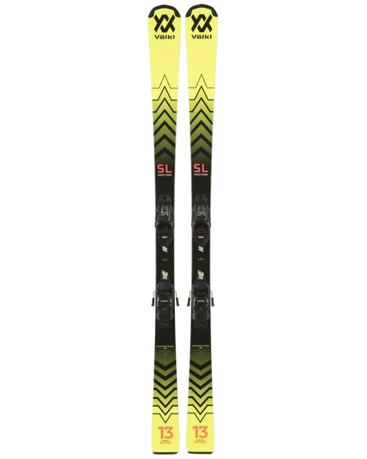Volkl Racetiger Jr Pro Snow Skis + Marker 7.0 VMotion Jr Bindings - 2024 Kids' Snow Skis - SnowSkiersWarehouse