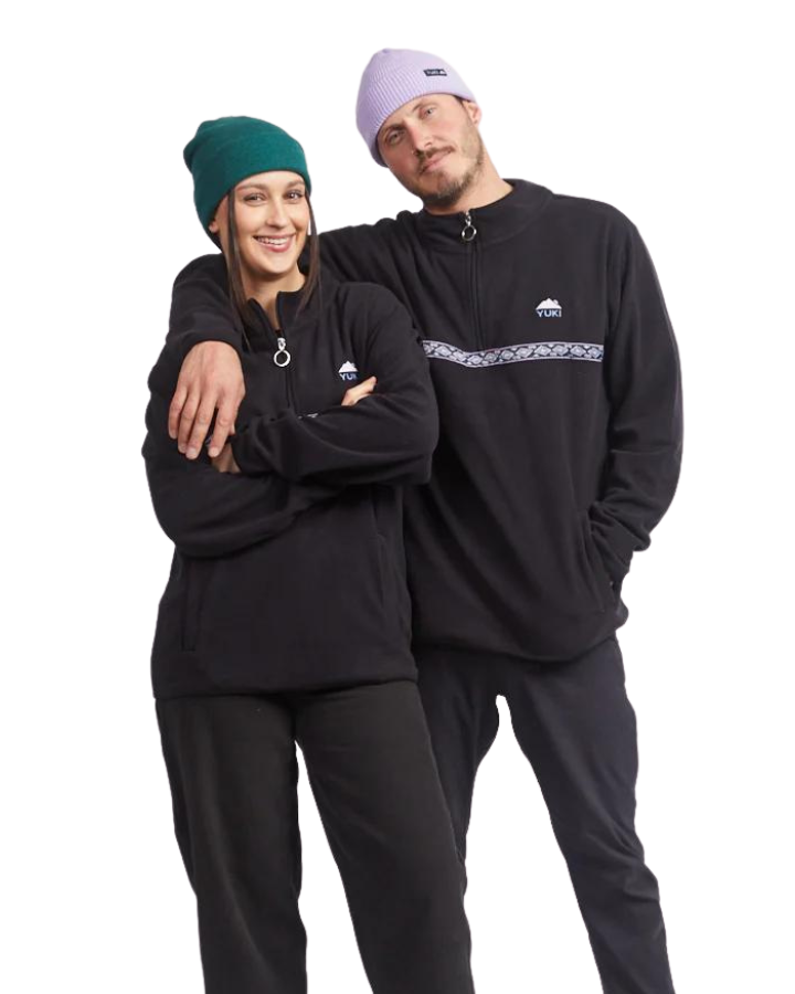 Yuki Threads Mountain Vibes Fleece - Black Hoodies & Sweatshirts - Trojan Wake Ski Snow