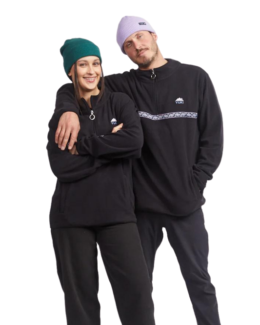 Yuki Threads Mountain Vibes Fleece - Black Hoodies & Sweatshirts - Trojan Wake Ski Snow