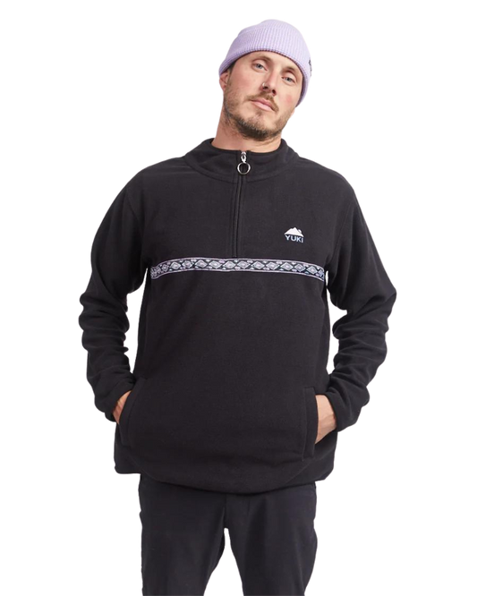 Yuki Threads Mountain Vibes Fleece - Black Hoodies & Sweatshirts - Trojan Wake Ski Snow