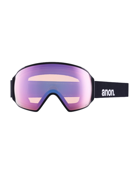 Anon M4 Toric Snow Goggles + Bonus Lens + Mfi® Face Mask - Black/Perceive Variable Blue Lens Men's Snow Goggles - Trojan Wake Ski Snow