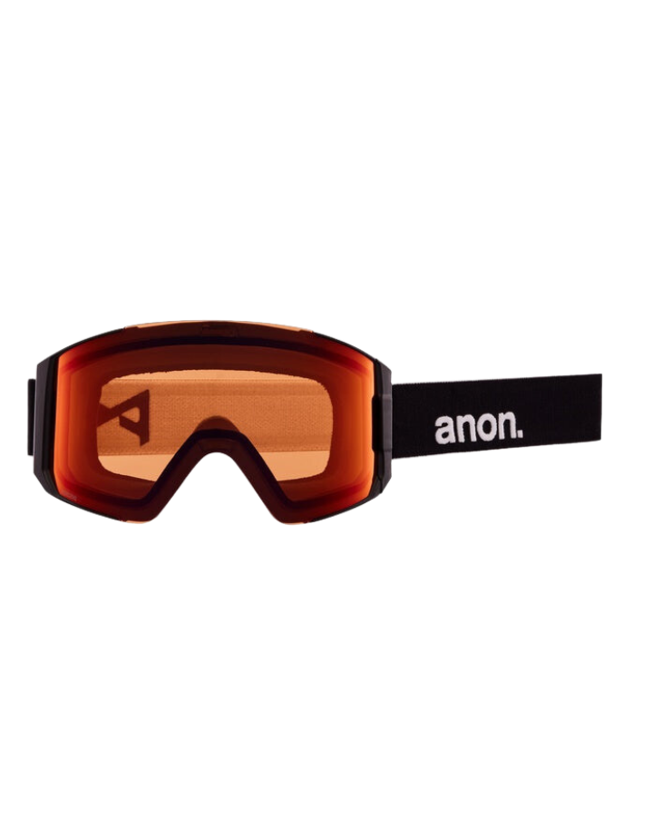 Anon Sync Snow Goggles + Bonus Lens - Black/Perceive Sunny Red Lens Snow Goggles - Trojan Wake Ski Snow