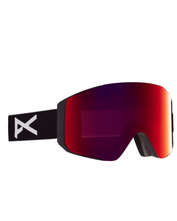 Anon Sync Snow Goggles + Bonus Lens - Black/Perceive Sunny Red Lens Snow Goggles - Trojan Wake Ski Snow