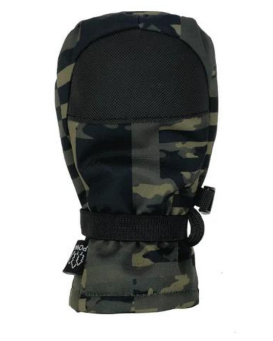 POW Whippersnapper Kids' Mini Mittens - Camo - 2023 Kids' Snow Mittens - Trojan Wake Ski Snow