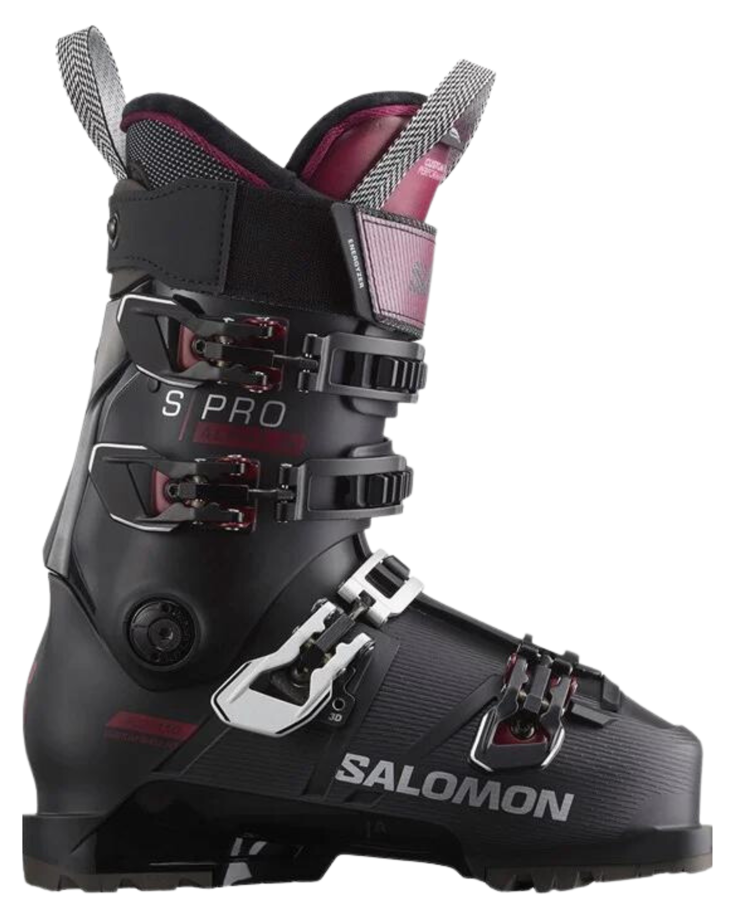 Salomon S/Pro Alpha 110 W Gw E Women's - Black/Cordovan - 2024 Snow Ski Boots - Womens - SnowSkiersWarehouse