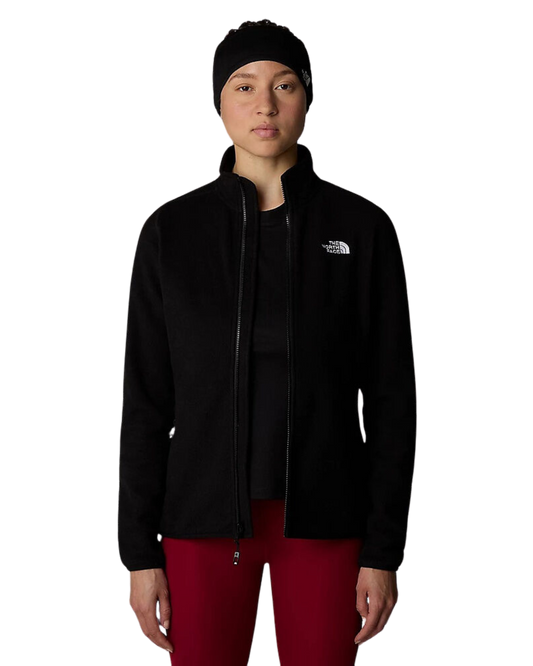 The North Face Women's 100 Glacier Fullzip Fleece - Tnf Black Hoodies & Sweatshirts - Trojan Wake Ski Snow