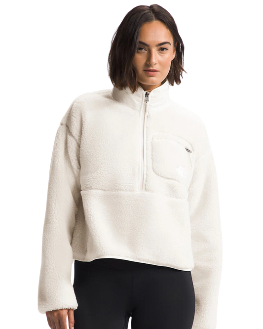 The North Face Women's Extreme Pile Pullover  - White Dune Hoodies & Sweatshirts - Trojan Wake Ski Snow