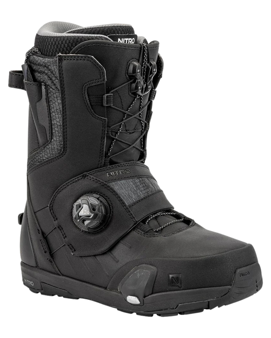 Nitro Profile TLS Step On® Snowboard Boots - Black Unisex Snowboard Boots - Trojan Wake Ski Snow