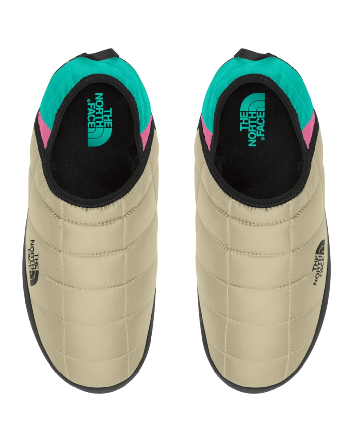 The North Face Thermoball Traction Mule V - Gravel/Geyser Aqua Unisex Apres Boots - Trojan Wake Ski Snow