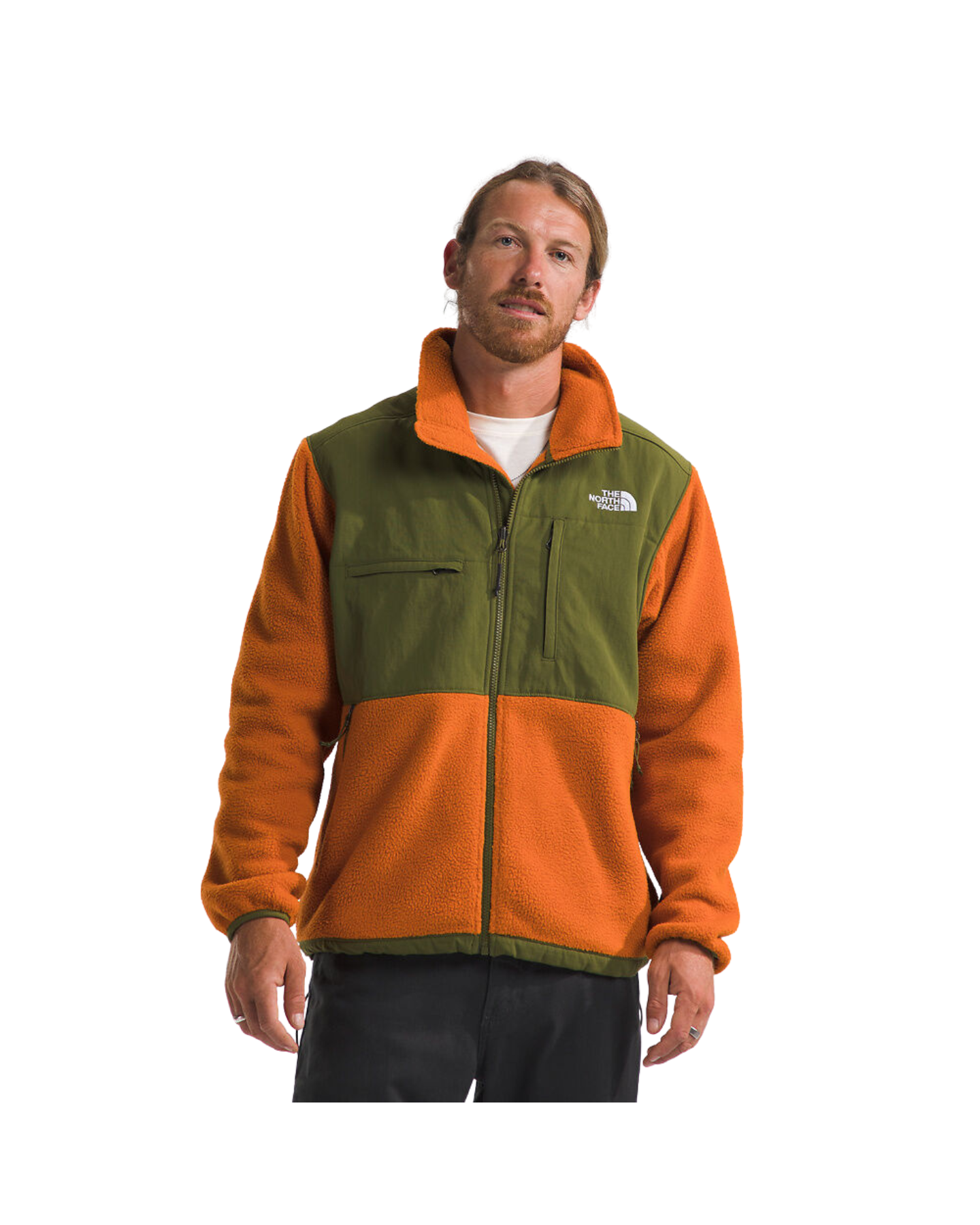 The North Face Men's Ripstop Denali Jacket - Desert Rust/Forrest Men's Hoodies - Trojan Wake Ski Snow