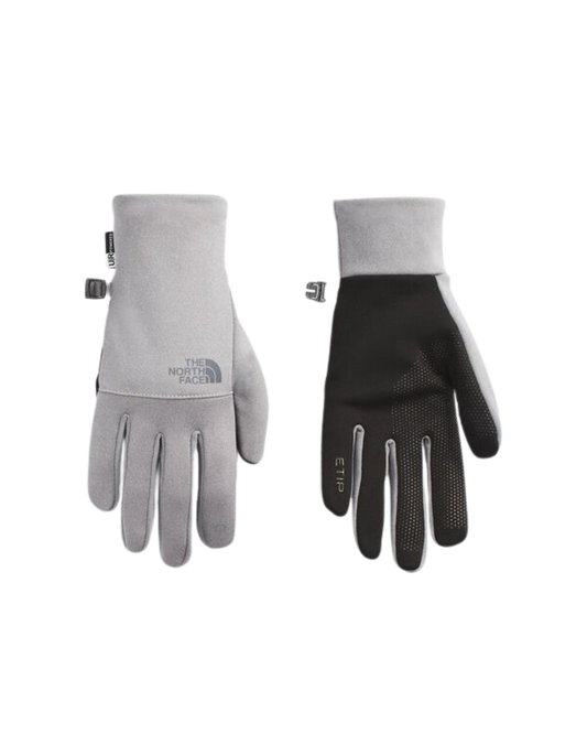 The North Face Etip Recycled Glove - Grey Heather Unisex Snow Gloves - Trojan Wake Ski Snow