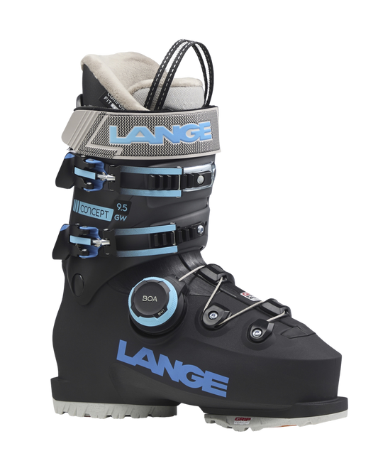 Lange Women's Concept 9.5 GW BOA® Snow Ski Boots - Black/Blue