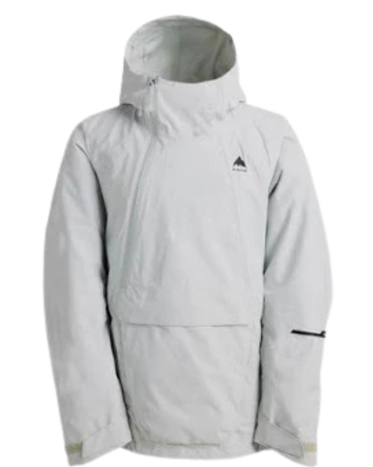 Burton Men's Reserve 2L Relaxed Snow Anorak - Gray Cloud