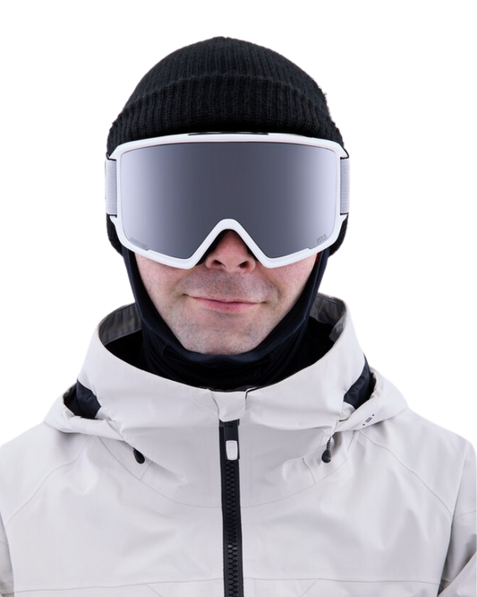 Anon M3 Snow Goggles + Bonus Lens + Mfi® Face Mask - White/Perceive Sunny Onyx Lens Men's Snow Goggles - Trojan Wake Ski Snow