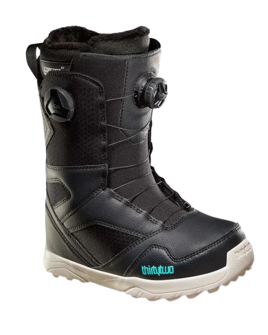 Thirtytwo Stw Double Boa Womens Snowboard Boots - Black - 2023 Snowboard Boots - Trojan Wake Ski Snow