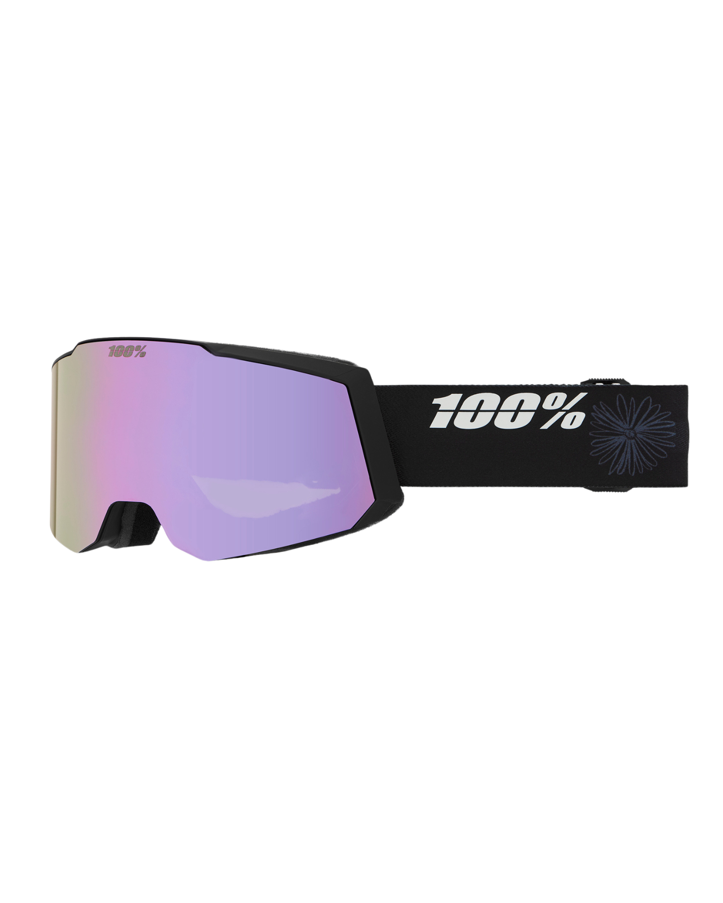 100% Snowcraft S Goggle Zoi - Hiper Smoke W/ Lavender Mirror - 2024 Men's Snow Goggles - Trojan Wake Ski Snow