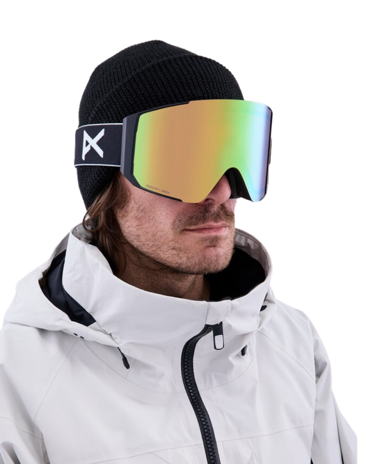 Anon Sync Snow Goggles + Bonus Lens - Black/Perceive Variable Green Lens Snow Goggles - Trojan Wake Ski Snow