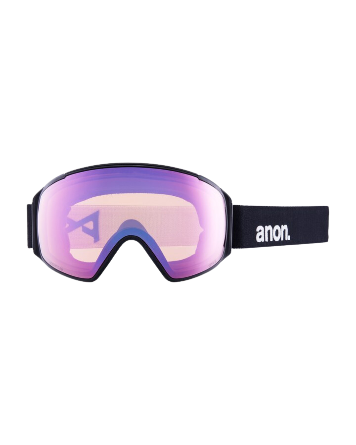 Anon M4S Toric Snow Goggles + Bonus Lens + Mfi® Face Mask - Black/Perceive Variable Blue Lens Snow Goggles - Trojan Wake Ski Snow