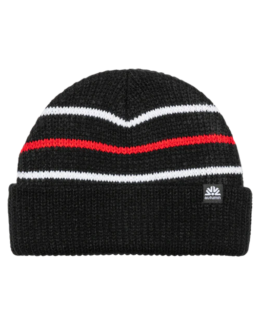 Autumn Vintage Beanie - Black Unisex Beanies - Trojan Wake Ski Snow