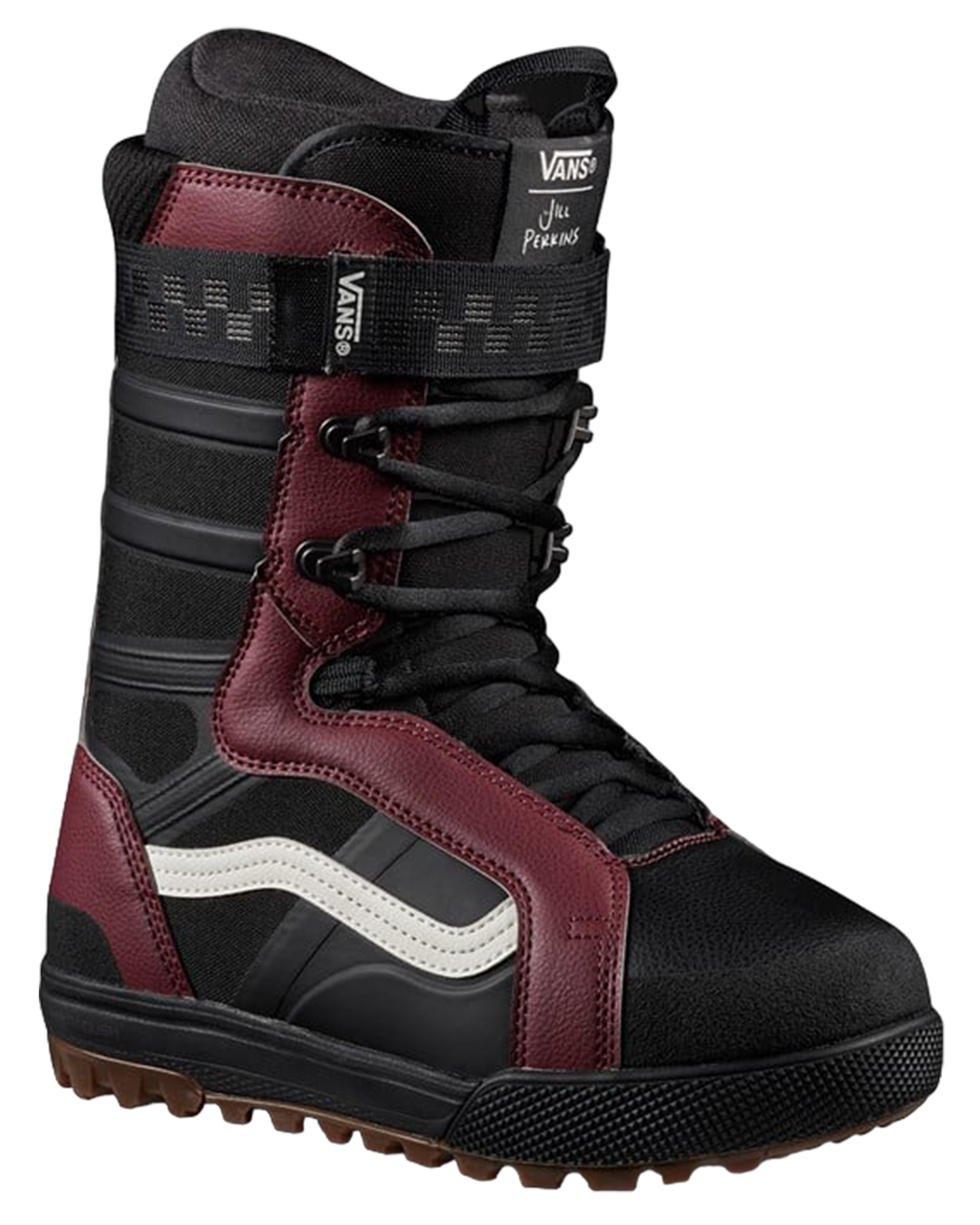 Vans Hi-Standard Pro Jill Perkins Women's Snowboard Boots - Black/Burgundy - 2024 Snowboard Boots - Trojan Wake Ski Snow