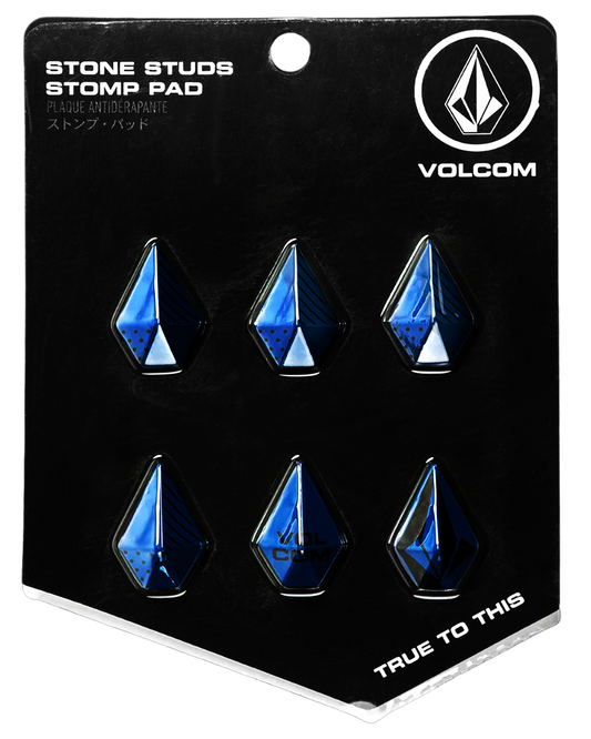 Volcom Stone Studs Stomp Pads -  Electric Blue Stomp Pads - SnowSkiersWarehouse