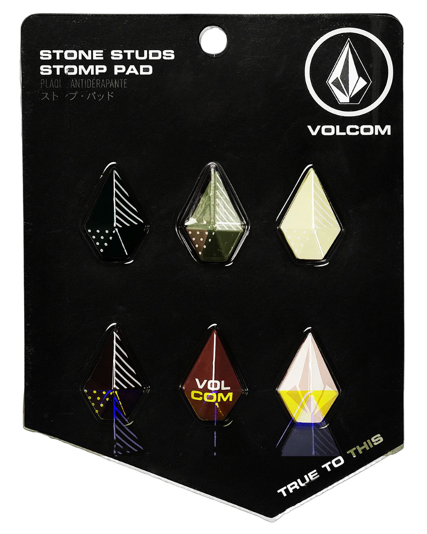 Volcom Stone Studs Stomp Pads 6 Pack Multi Shop Skiing