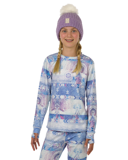 Rojo Jyndie Girl's Crew Neck Thermal Top - Eira Thermals - Trojan Wake Ski Snow