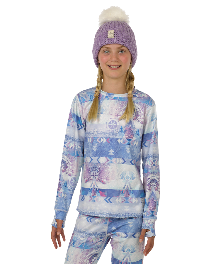 Rojo Jyndie Girl's Crew Neck Thermal Top - Eira Thermals - Trojan Wake Ski Snow