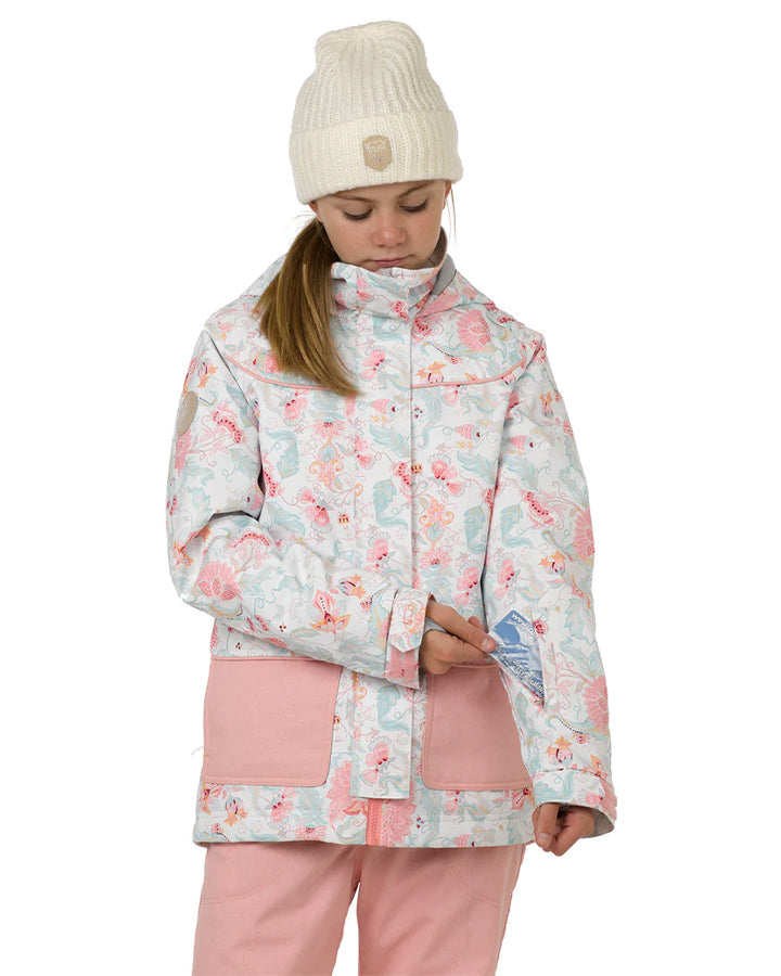 Rojo Elin Girl's Snow Jacket - Royale Snow White - 2023 Snow Jackets - Trojan Wake Ski Snow