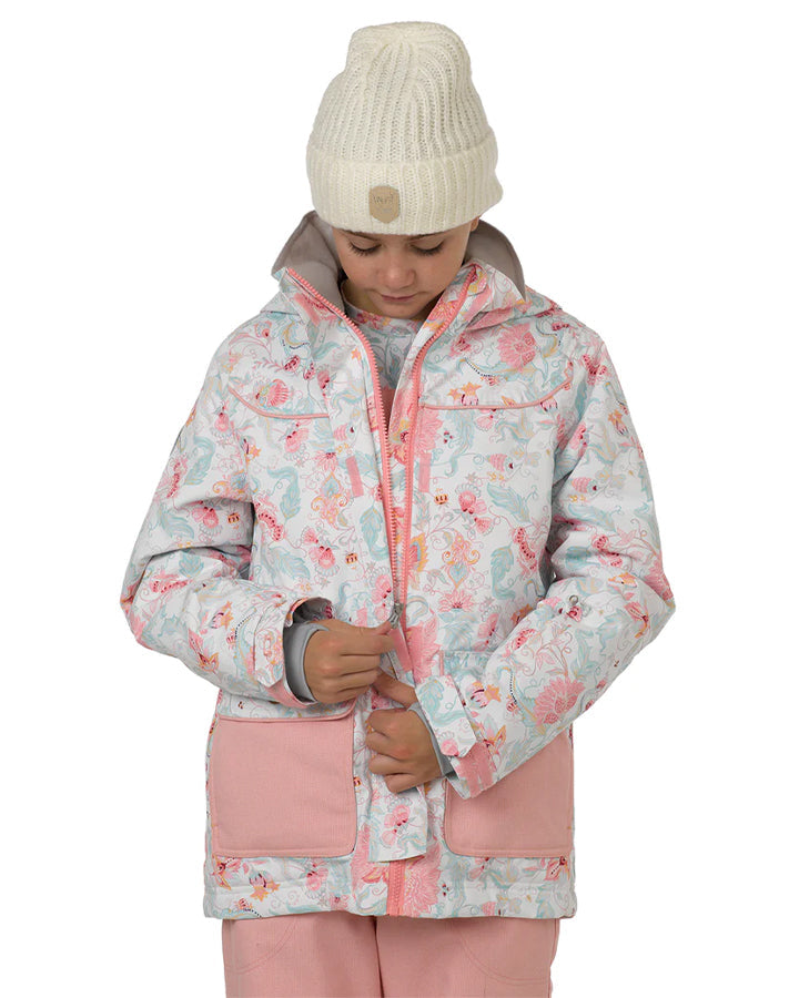 Rojo Elin Girl's Snow Jacket - Royale Snow White - 2023 Snow Jackets - Trojan Wake Ski Snow