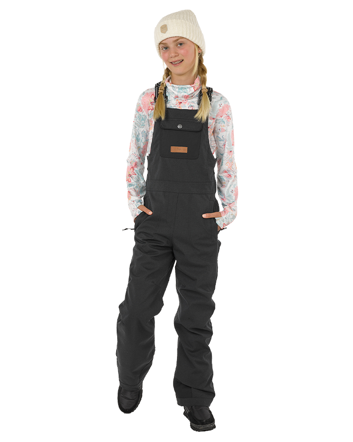 Rojo Limelight Girl's Snow Bib - True Black Pinstripe - 2023 Snow Bibs - Trojan Wake Ski Snow