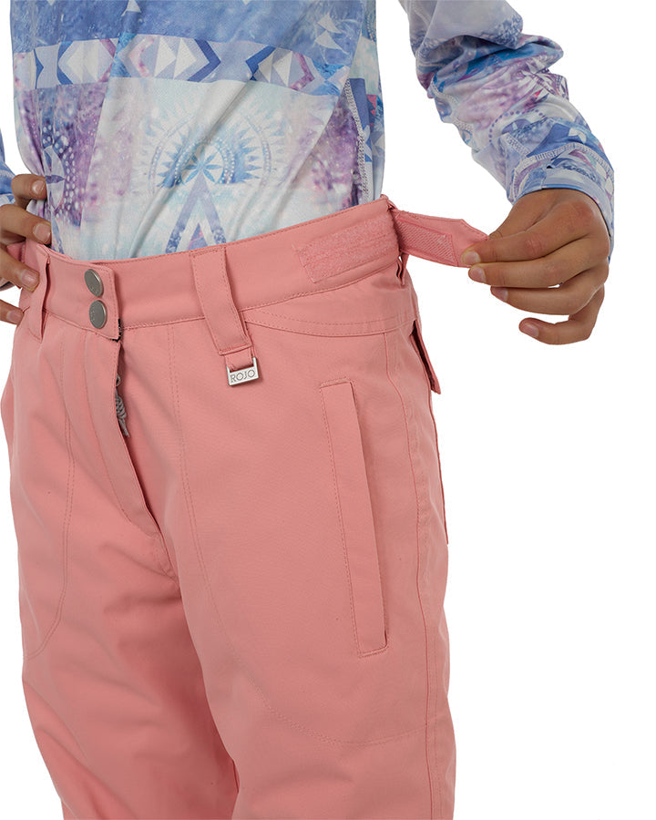 Rojo BF4EVA Girl's Snow Pant - Pink Icing - 2023 Snow Jackets - Trojan Wake Ski Snow