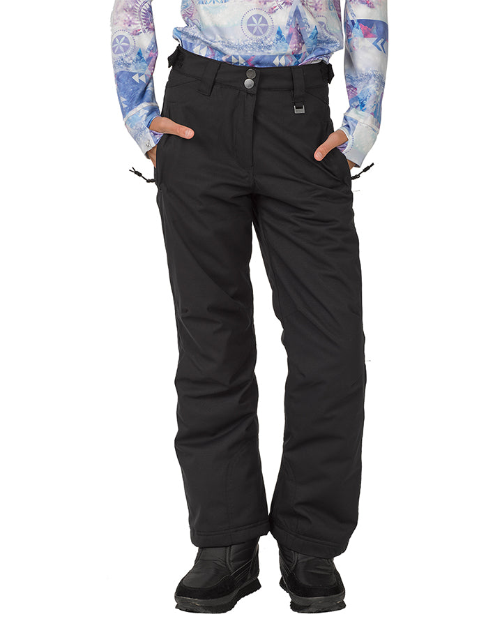 Rojo BF4EVA Girl's Snow Pant - True Black - 2023 Snow Jackets - Trojan Wake Ski Snow