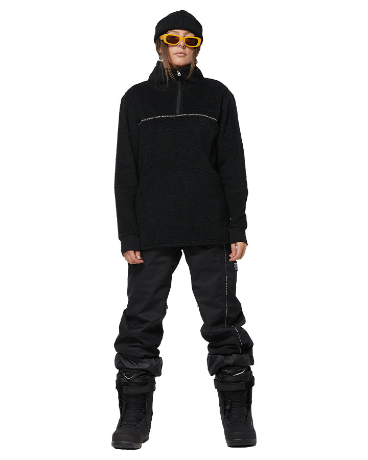 Rojo Jojo Women's Funnel Fleece - True Black - 2023 Hoodies & Sweatshirts - Trojan Wake Ski Snow