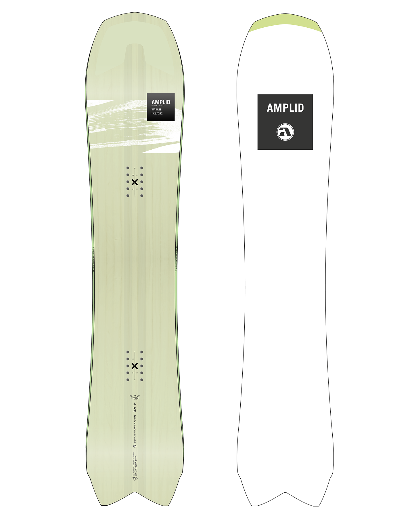 Amplid The Wasabi Snowboard - 2025 Men's Snowboards - SnowSkiersWarehouse