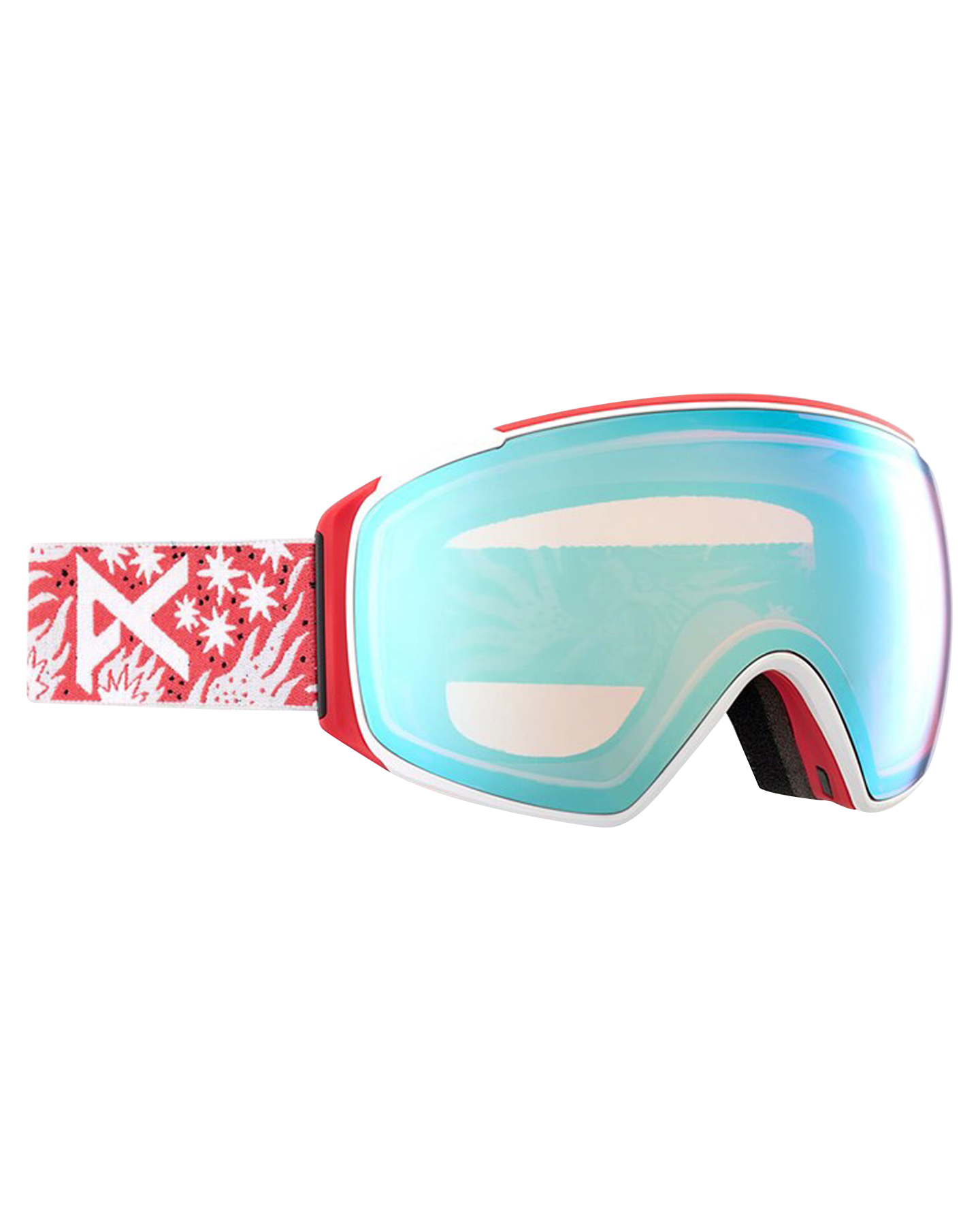 Anon M3 Low Bridge Fit Snow Goggles + Bonus Lens + MFI - Joshua Noom / Perceive Variable Blue Men's Snow Goggles - SnowSkiersWarehouse