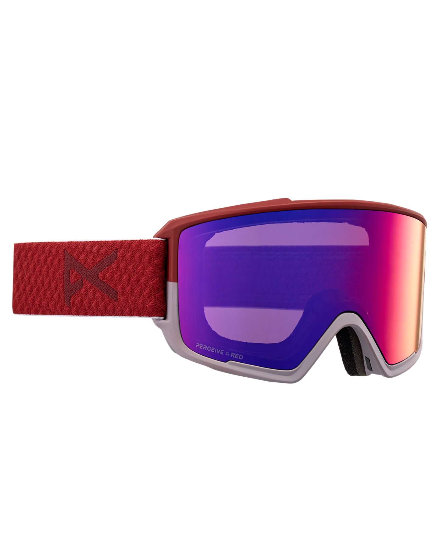 Anon M3 Snow Goggles + Bonus Lens + Mfi® Face Mask - Mars/Perceive Sunny Red Lens Men's Snow Goggles - Trojan Wake Ski Snow