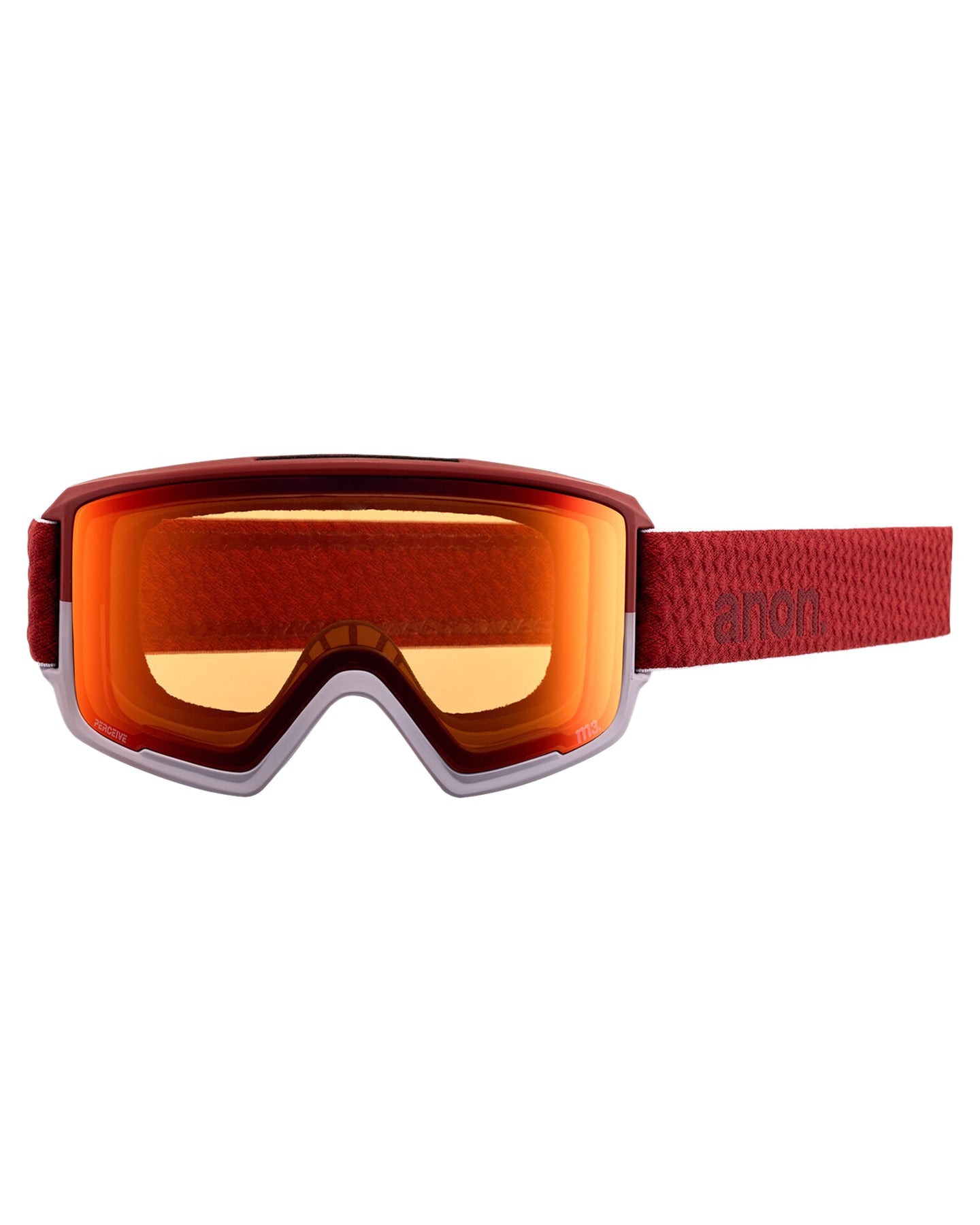 Anon M3 Snow Goggles + Bonus Lens + Mfi® Face Mask - Mars/Perceive Sunny Red Lens Snow Goggles - Trojan Wake Ski Snow