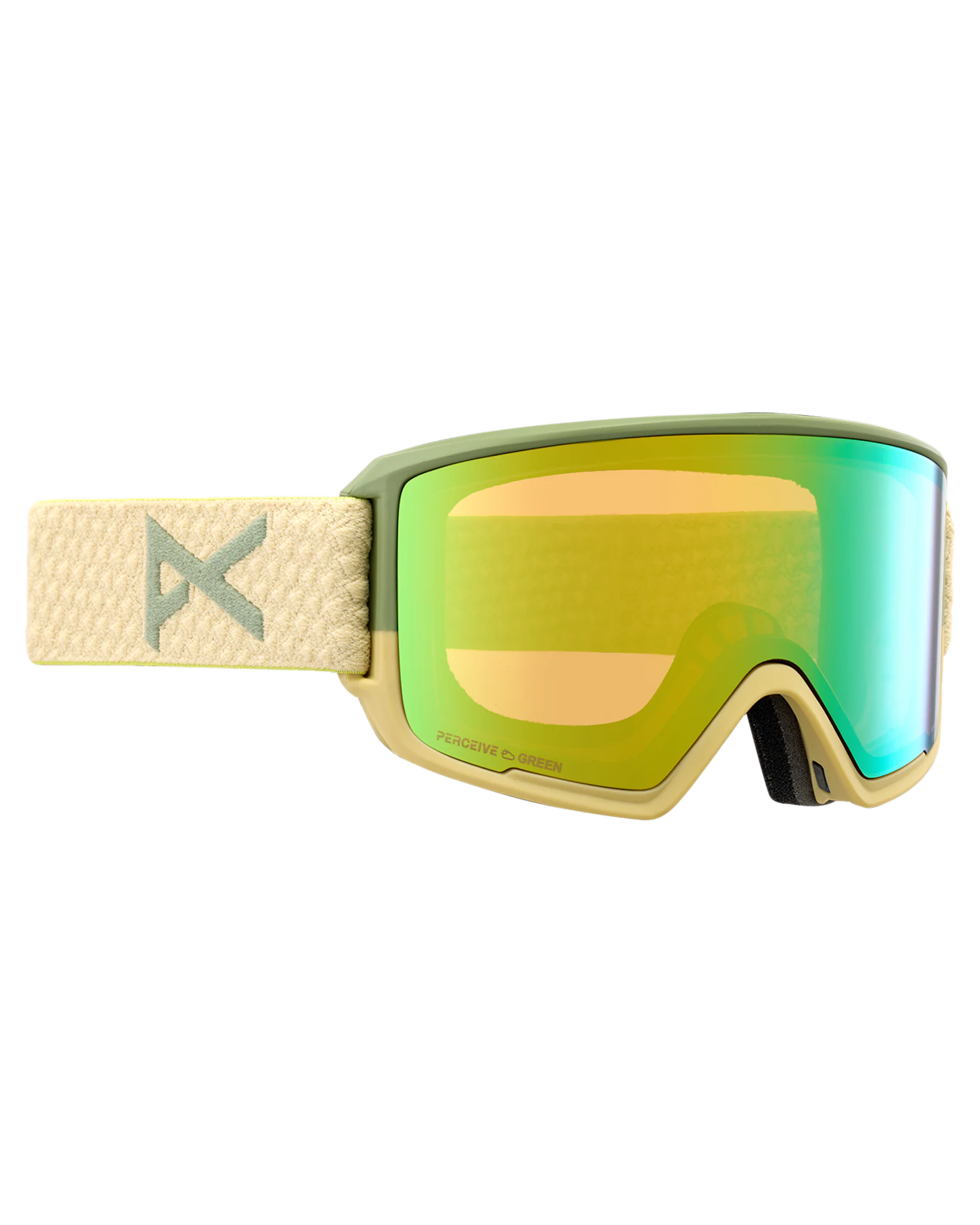 Anon M3 Snow Goggles + Bonus Lens + Mfi® Face Mask - Mushroom/Perceive Variable Green Lens Snow Goggles - Trojan Wake Ski Snow