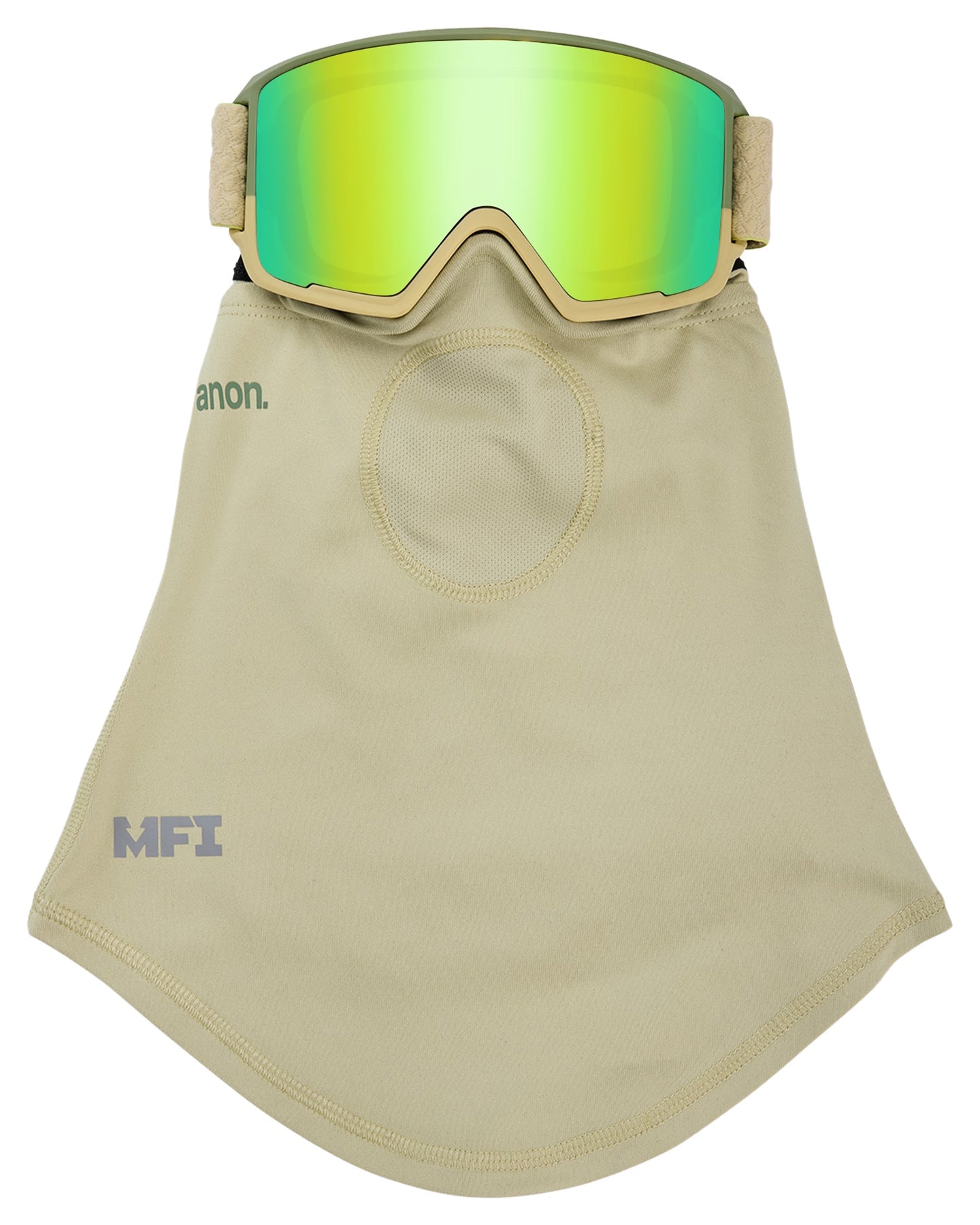 Anon M3 Snow Goggles + Bonus Lens + Mfi® Face Mask - Mushroom/Perceive Variable Green Lens Snow Goggles - Trojan Wake Ski Snow