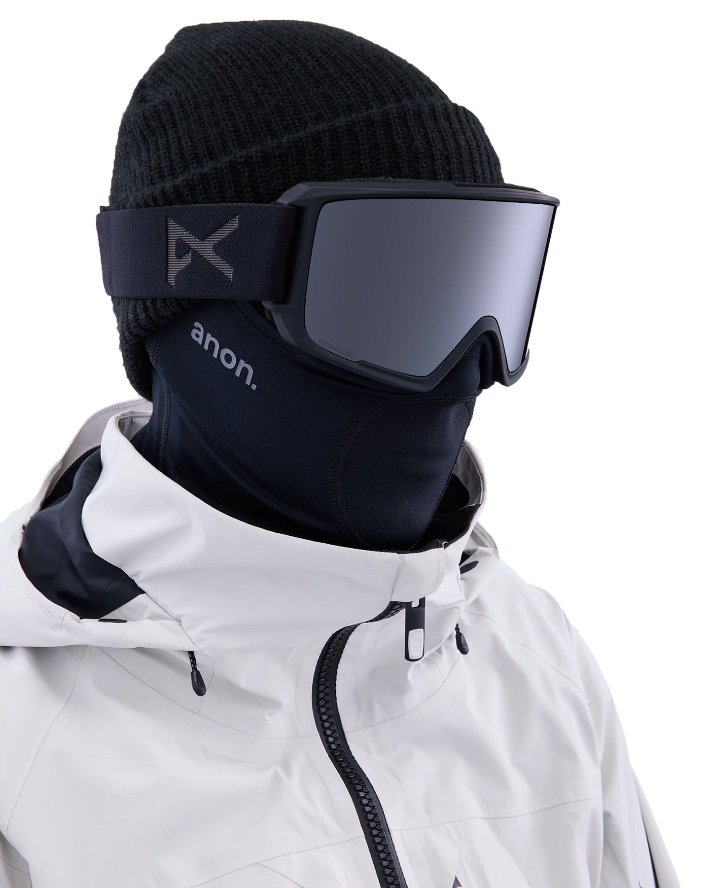 Anon M3 Snow Goggles + Bonus Lens + Mfi® Face Mask - Smoke/Perceive Sunny Onyx Lens Snow Goggles - Trojan Wake Ski Snow